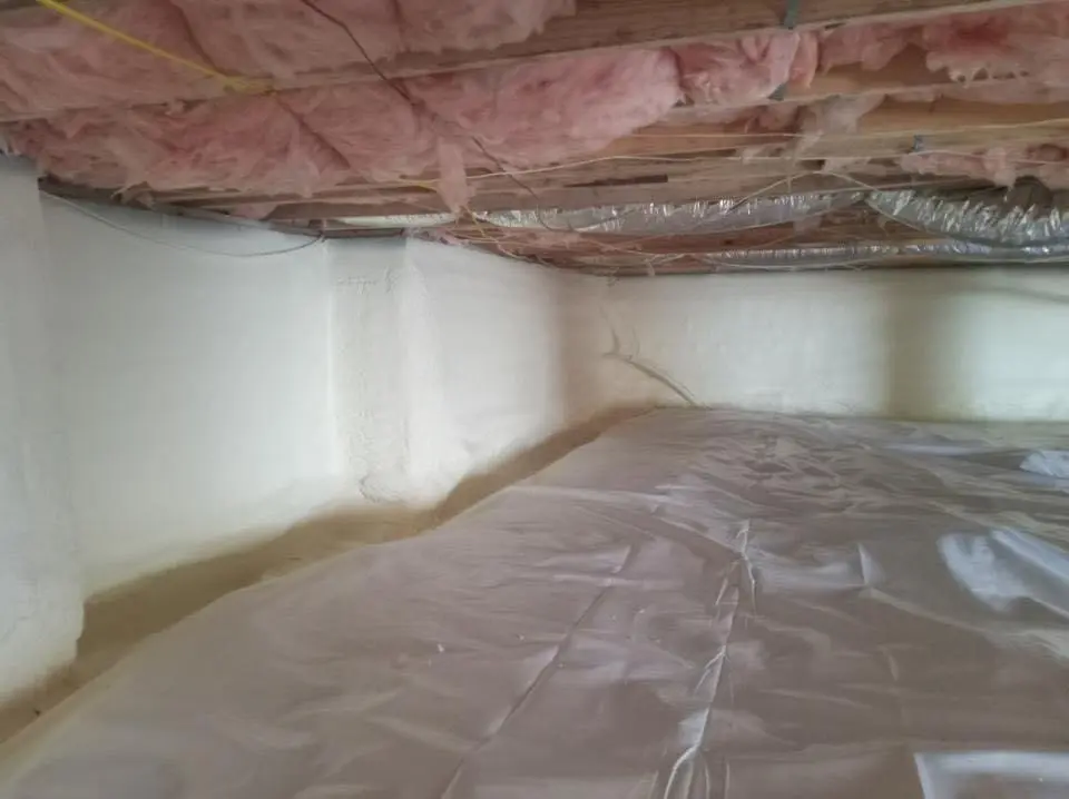 Crawl space encapsulation with closed-cell spray foam for Attic Insulation in Tehachapi